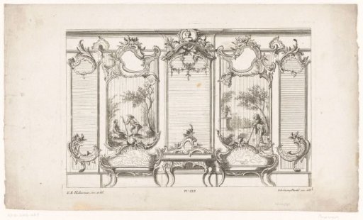 Wall arrangement with panels