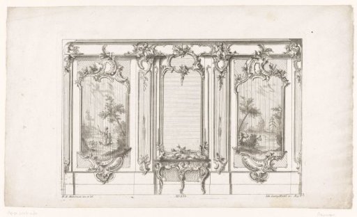 Wall arrangement with panels