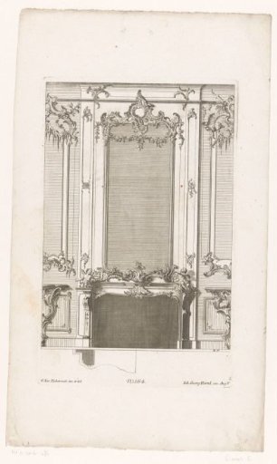 Fireplace with putti