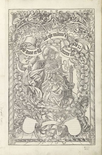 God the Father, seated on a throne