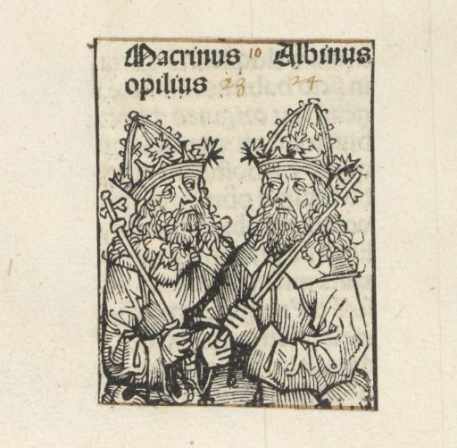 Emperors Macrinus and Clodius Albinus
