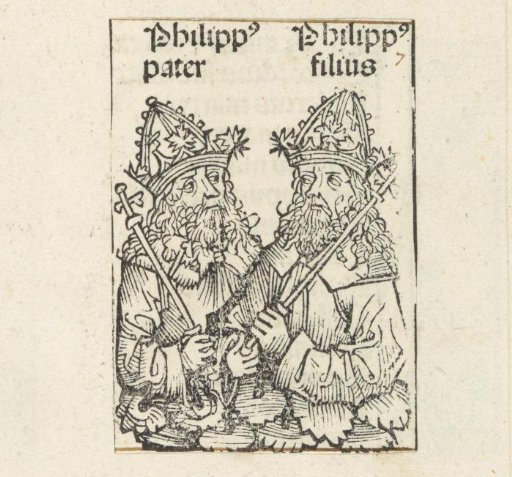 Emperor Philippus I Arabs and his son Philippus II