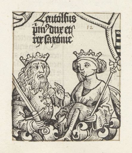 Liudolf of Saxony and his wife