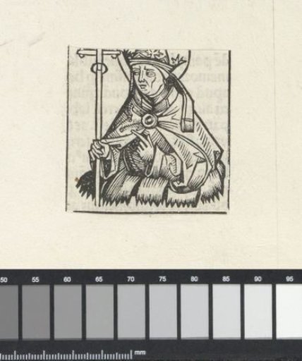 Pope in a flower calyx