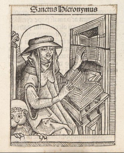 Saint Jerome in his study