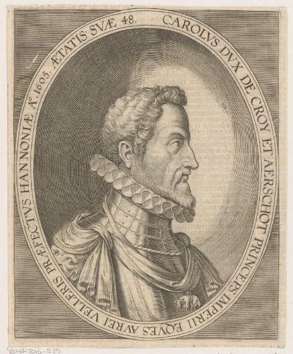 Portrait of Charles III of Croÿ, Duke of Aarschot, at the age of 48