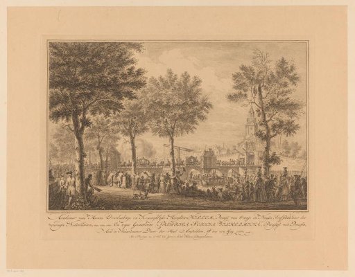 Arrival of William V and Wilhelmina of Prussia at the Haarlemmerpoort, 1768