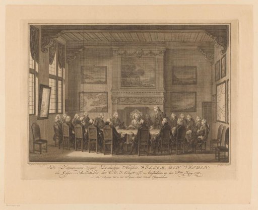 William V takes his seat as director of the VOC, 1768