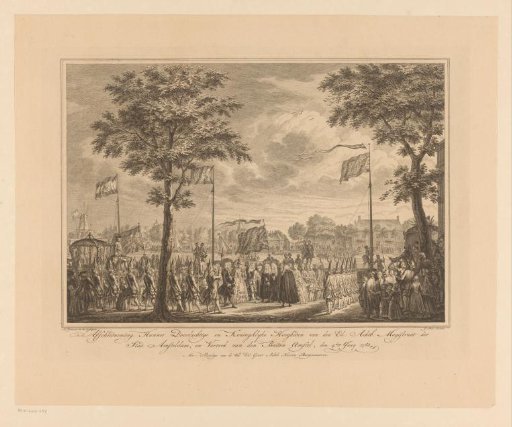 Farewell of William V and his wife at the Buitenamstel, 1768