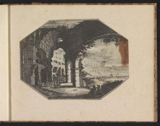 Interior of the Colosseum in Rome