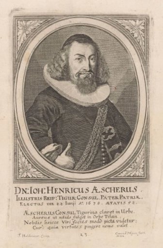 Portrait of Johann Heinrich Aescher at the age of 52