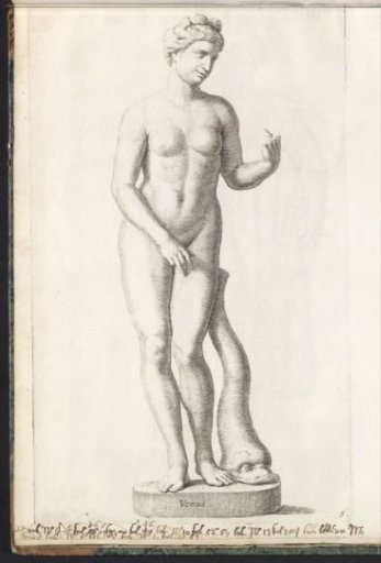 Sculpture of Venus with a dolphin