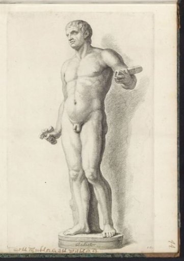 Sculpture of a gladiator