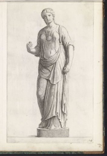 Sculpture of a standing woman
