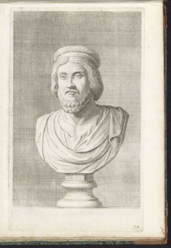Bust of a man with a priestly crown