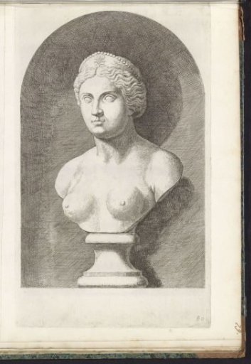 Bust of a woman with a crown