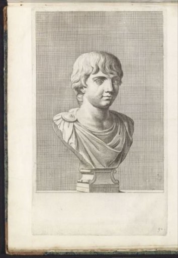 Bust of a boy, facing right