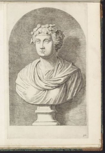 Bust of a woman with a wreath in her hair