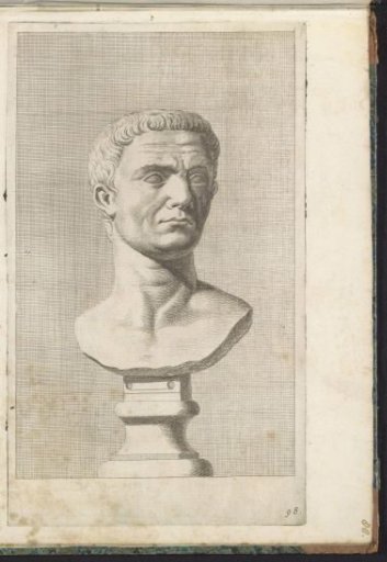 Bust of a young man, facing right
