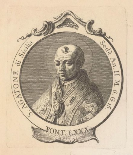 Portrait of Pope Agatho