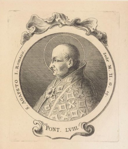 Portrait of Pope Agapitus I