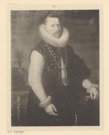 Photographic reproduction of a painted portrait of Archduke Albert VII of Austria