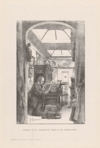 Josephus Albertus Alberdingk Thijm in his study