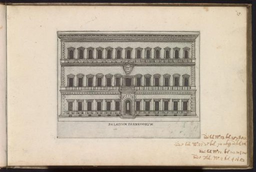 Façade of the Palazzo Farnese in Rome