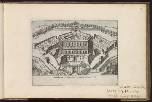 View of the Villa Farnese at Caprarola