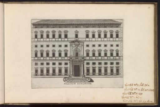 Façade of the Palazzo Borghese in Rome