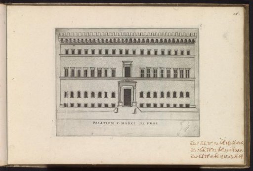 Façade of a Palazzo in Rome