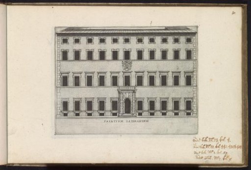 Façade of the Lateran Palace in Rome