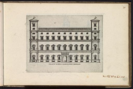 Façade of Palazzo Boncompagni in Rome