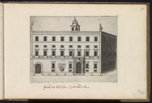 Facade of a palazzo in Rome