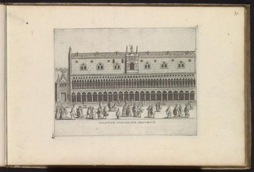 Facade of the Doge's Palace in Venice