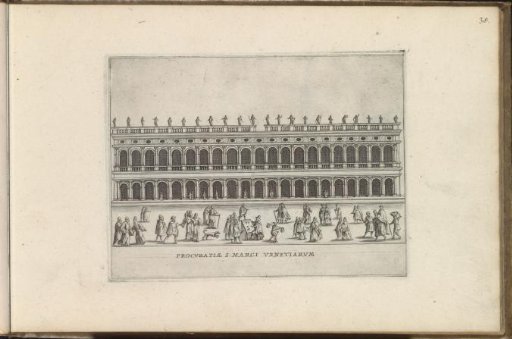 Facade of the Biblioteca Marciana in Venice