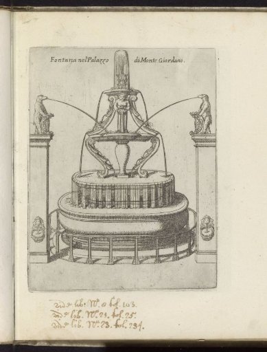 Fountain at Palazzo di Monte Giordano in Rome