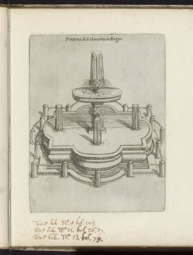 Fountain on Piazza Sant'Andrea della Valle in Rome