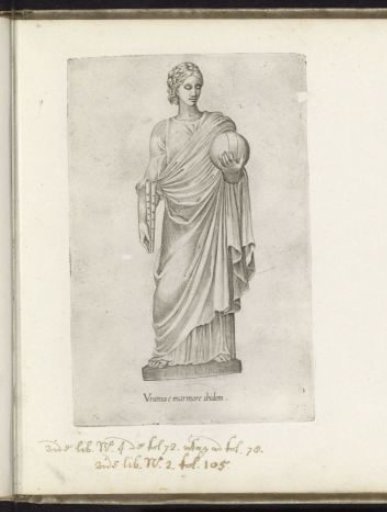 Sculpture of the muse Urania