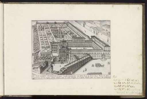 Palazzo del Quirinale and gardens in Rome
