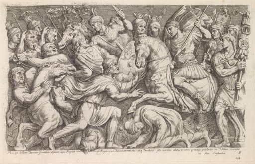 Relief depicting the battle between the Romans and the Dacians