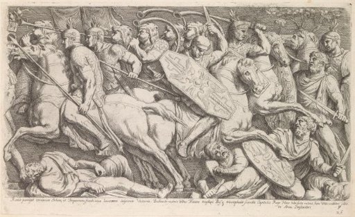 Relief depicting the battle between the Romans and the Dacians