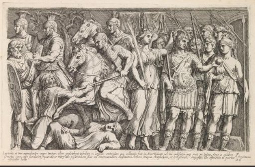 Relief depicting the battle between the Romans and the Dacians