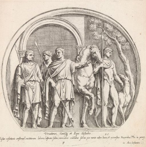 Relief with a Roman emperor departing for the hunt