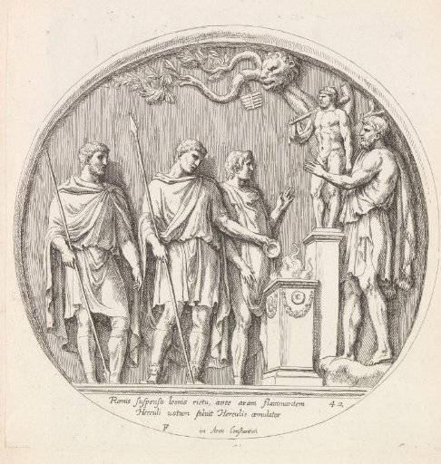 Relief with a Roman emperor making an offering to Silvanus