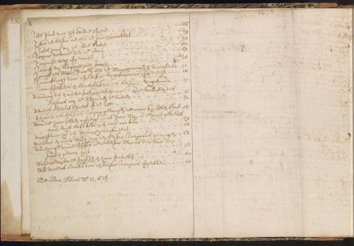 Handwritten inventory