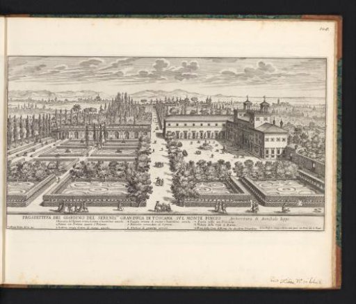 View of the Villa Medici and Garden in Rome