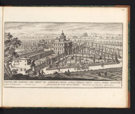 View of the Palace and Garden of Cardinal Paolo Savelli