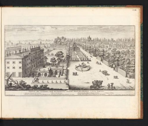 View of the Palace and Garden of Cardinal Ludovico Ludovisi