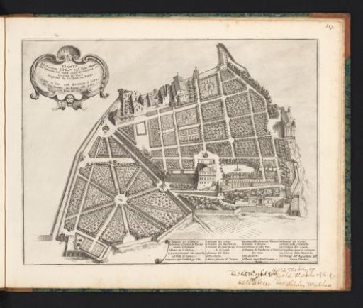 Plan of the garden of Duke Girolamo Mattei